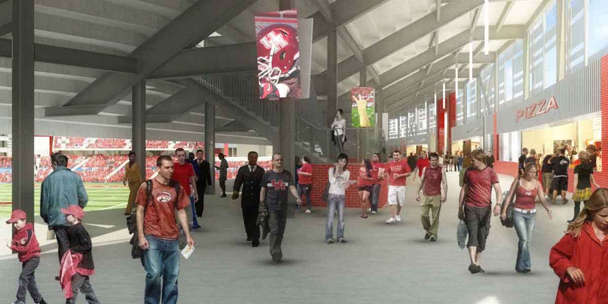 Interior Look of New UH Stadium